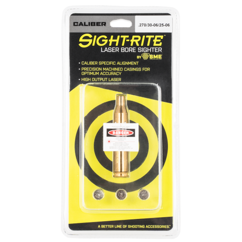 GSM- SHOOTING MADE EASY SIGHT-RITE CHAMBER CARTRIDGE LASER BORE SME-XSI-BL-25-06