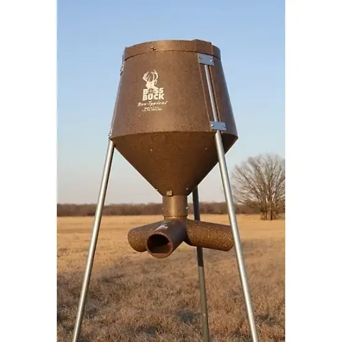 GSM - BOSS BUCK Boss Buck 200 lb Gravity Game Feeder with One Piece Legs BUCK-BB-1.200-P