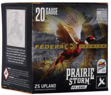 FEDERAL FEDERAL PRAIRIE STORM 20GA 3IN 1OZ 6SHOT 250RDS FEDRL-PFX258FS 6 CASE