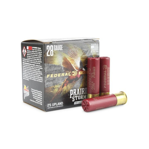 FEDERAL PRAIRIE STORM 28GA 2.75IN 13/16 OZ 6SHOT 250RDS