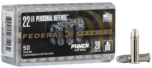 FEDERAL FEDERAL PREMIUM PUNCH 22LR 29GR FN 50RDS FEDRL-PD22L1