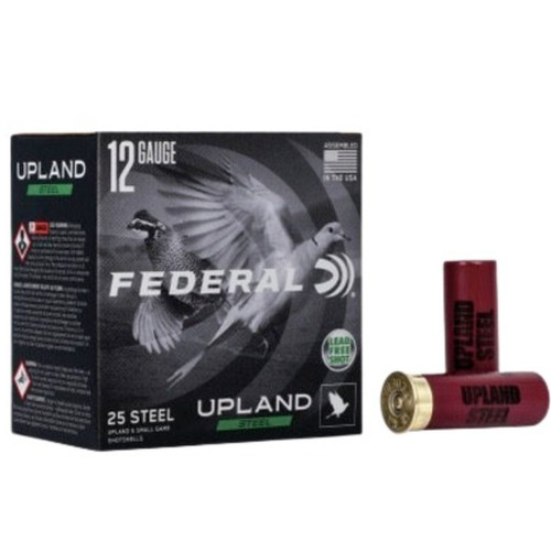 FEDERAL UPLAND STEEL 12GA 2.75IN 1.13OZ 6SHOT 25RDS