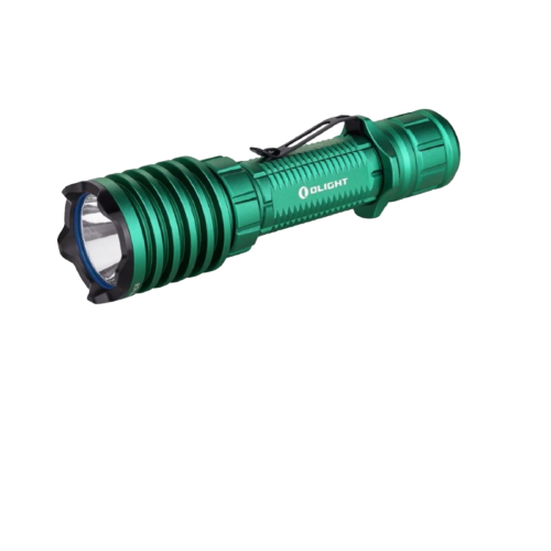 Rechargeable LED Flashlight, 500 Throw, 2100 Max Lumens WARRIOR-X-PRO-GREEN