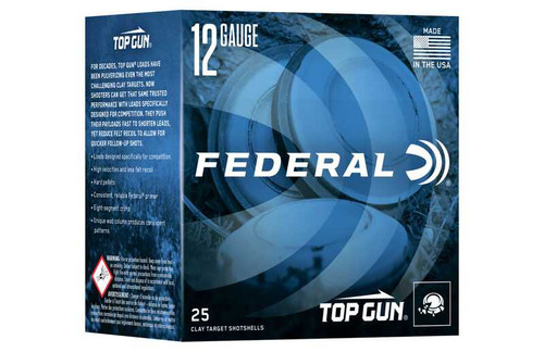 FEDERAL FEDERAL TOP GUN SPORTING CLAY 12GA 2.75IN 1OZ 8SHOT 250RDS FEDRL-TGSH12 8 - CASE