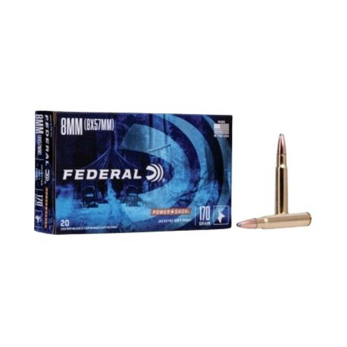 FEDERAL FEDERAL POWER SHOK 8MM 170GR SOFTPOINT 20RDS FEDRL-8A