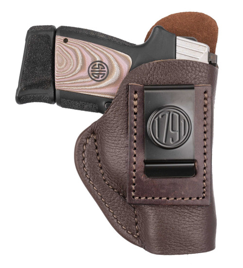 1791 GUNLEATHER 1791GL FAIR CHASE DEER SKIN HOLSTER IWB SIZE:1/MULTI-FIT RH BROWN LEATHER 1791GL-FCD-1-BRW-R