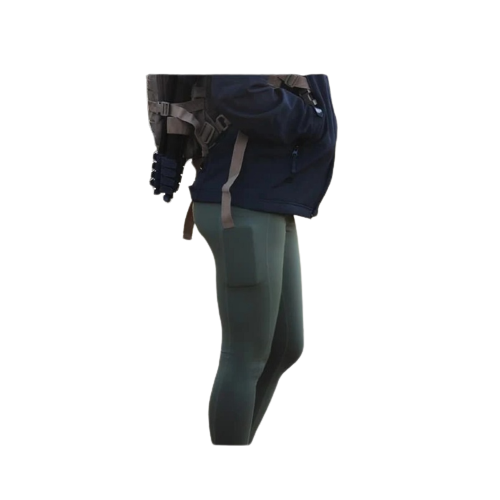 TACTICA-WOMEN`S CONCEALED CARRY LEGGINGS-ATHLETIC STYLE Green S