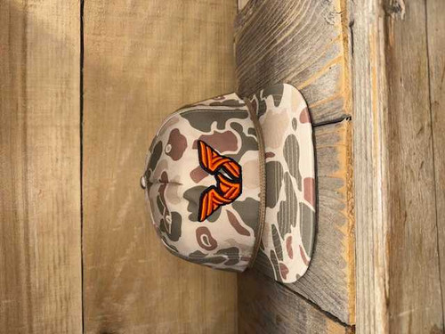 WINTER TIMBER HARVEST DUCK CAMO LIGHT BROWN ROPE HAT WTO-256P-HRVLTBN-A