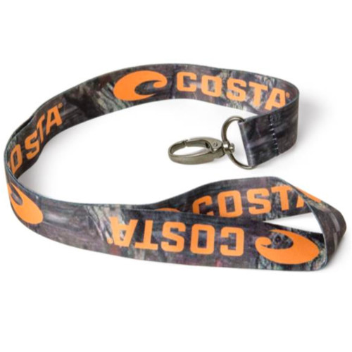 COSTA DEL MAR LANYARD 1IN X 36IN  MOSSY OAK/ORANGE