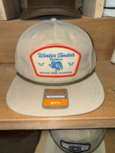 WINTER TIMBER WILD GAME PATCH HAT COLLECTION UMPQUA SAND DUNE W/LODEN ROPE HAT