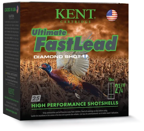 KENT KENT ULTIMATE FASTLEAD 16GA SHOTSHELL 2.75IN 6# 1 1/8OZ 250RDS KENT-K16UFL32-6 CASE