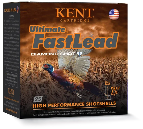 KENT KENT ULTIMATE FASTLEAD 12GA SHOTSHELL DIAMOND SHOT 2.75IN 6# 1 3/8OZ 250RDS KENT-K122UFL40-6 CASE