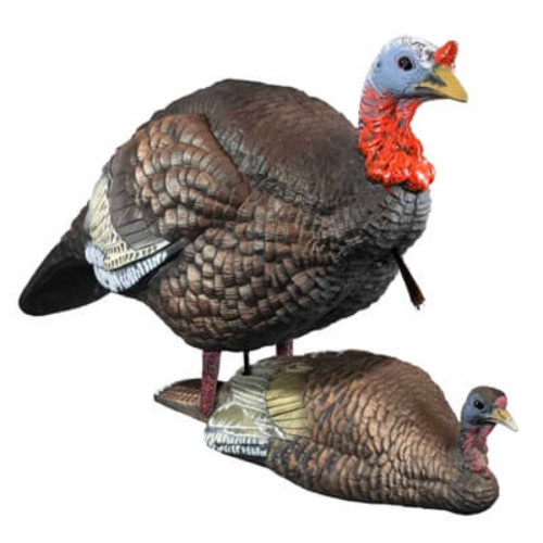 HIGDON HIGDON MOTION MADNESS DECOY TURKEY BREEDING PAIR HIGDON-63178