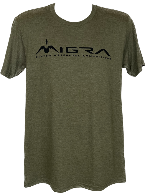 MIGRA MIGRA GREEN CLASSIC TEE MIGRA GREEN CLASSIC TEE
