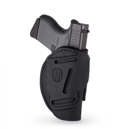 1791 GUNLEATHER 1791GL 4 WAY HOLSTER IWB/OWB SIZE:1/MULTI-FIT RH STEALTH BLACK LEATHER 1791GL-4WH-1-SBL-R