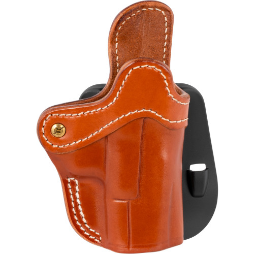 HOLSTER OWB PADDLE SIZE:2.1/MULTI-FIT RH CLASSIC BROWN LEATHER 1791GL OPTIC READY