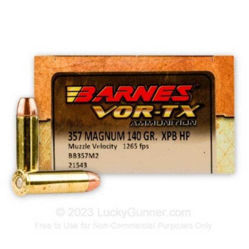 BARNES BARNES PIONEER 357MAG 140GR FLAT TIP 20RDS BARNES-32141