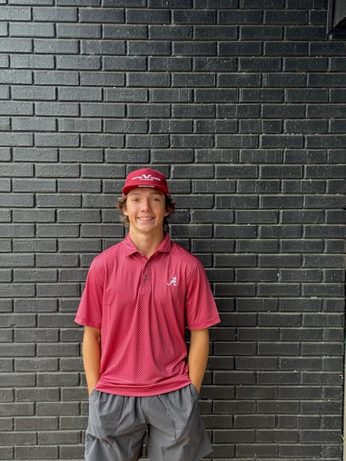 PIKE BANNER PRINT STRETCH MENS POLO