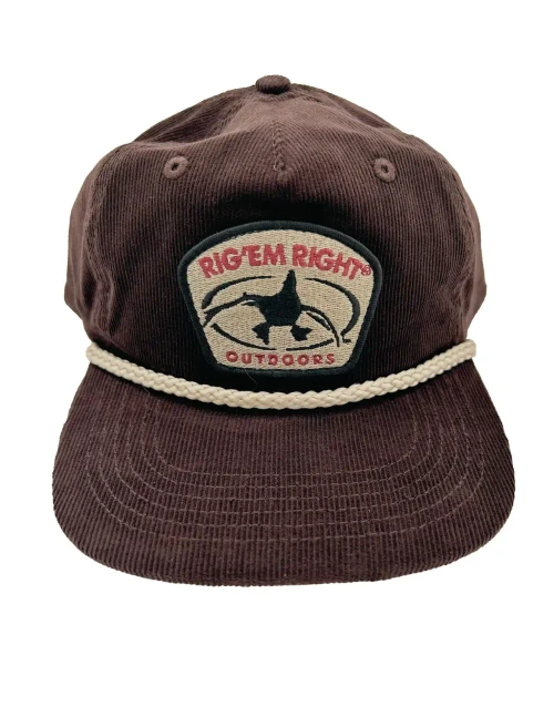 RIG EM RIGHT Brown Corduroy Hat 005-UBC