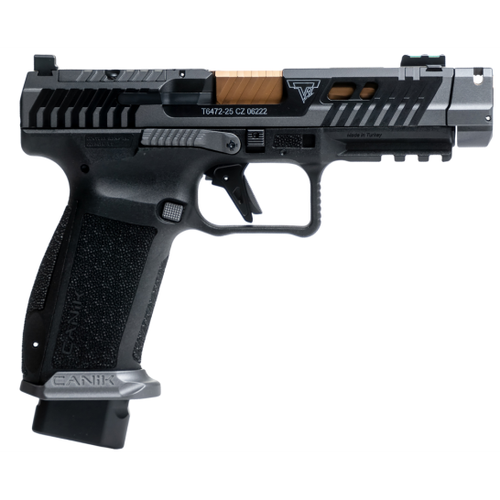 CANIK CANIK TTI COMBAT 9MM PISTOL SEMI-AUTO 4.6IN SMOKE 1-18RD 1-21RD MAGS CANIK-HG78548-N