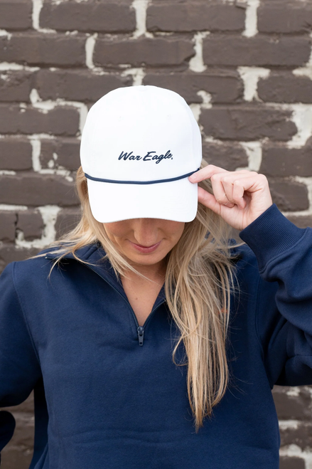 JNJ WAR EAGLE SCRIPT ROPE HAT JNJ-31434-HRPE-WHI