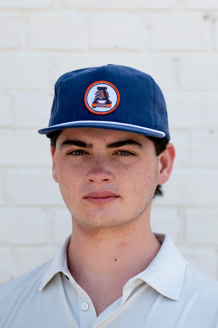 JNJ OLD SCHOOL AUBURN COACH HAT JNJ-35733-HRDG-NAV