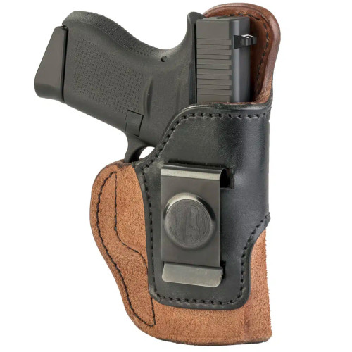 HOLSTER SIZE:3/MULTI-FIT RH BROWN LEATHER ON BLACK LEATHER 1791GL RIGID CONCEALMENT HOLSTER