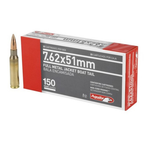 AGUILA TARGET AND RANGE 7.62x51MM 150GR FMJ 20RDS