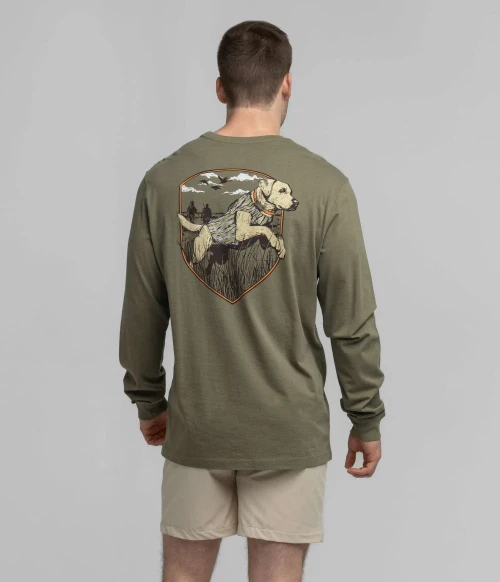SOUTHERN SHIRT COMPANY BAYOU RETRIEVER LONG SLEEVE TEE BAYOU RETRIEVER LONG SLEEVE TEE