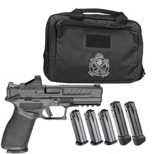 SPRINGFIELD ECHELON GEARUP 9MM SEMI AUTO PISTOL 4.5IN VIRIDIAN RFX II GREENDOT 3-17 2-20 RD MAGS SPRINGFIELD ECHELON GEARUP 9MM SEMI AUTO PISTOL 4.5IN VIRIDIAN RFX II GREENDOT 3-17 2-20 RD MAGS