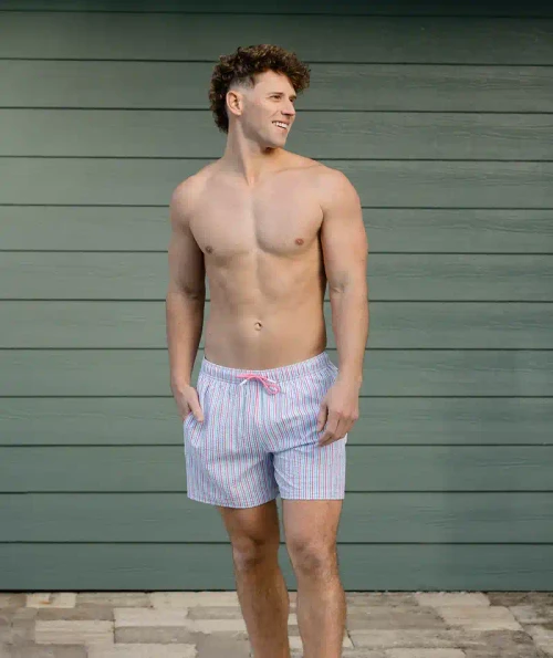 SOUTHERN SHIRT COMPANY CLUBHOUSE SEERSUCKER SWIM SHORTS CLUBHOUSE SEERSUCKER SWIM SHORTS