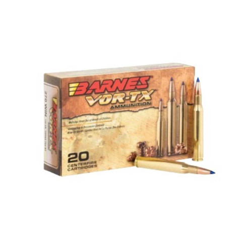 BARNES BARNES VOR-TX TTSX BOAT TAIL 270WIN 130GR POLYTIP 20RDS BARNES-BB270W1