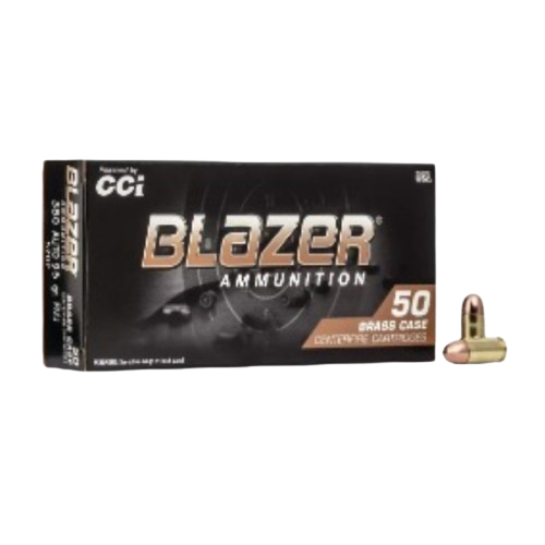 CCI BLAZER TARGET 380AUTO 95GR FMJ 50RDS