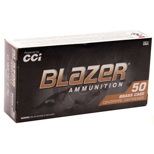 CCI CCI Blazer 40S&W 180gr Full Metal Jacket 50 Per Box/20 Case - 5220 CCI-5220