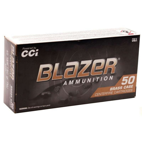 40S&W/180GR/FMJ/50RDSCCI BLAZER BRASS BLAZER-5220