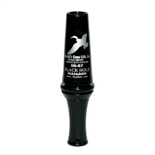HAYDEL'S Haydel's Game Calls BH07 Black Hole Open Call Double Reed Mallard Duck Call Black Polycarbonate HAYDEL-BH-07