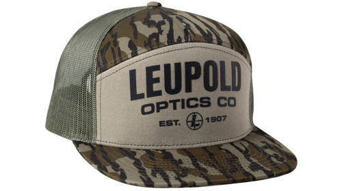 Leupold 7 Panel Trucker Hat - Mossy Oak Bottomland