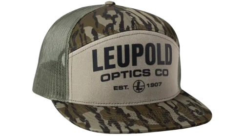 LEUPOLD Leupold 7 Panel Trucker Hat - Mossy Oak Bottomland LEUPLD-186779