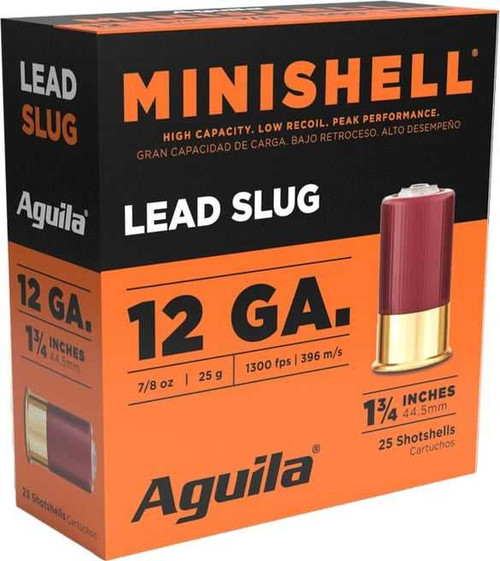 AGUILA AGUILA MINISHELL 12GA AMMO 1.75IN 7/8OZ SLUG 25RDS AGUILA-AGA1CHB1386