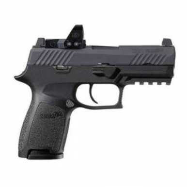 SIG SAUER Sig Sauer P320 Nitron 9mm 15rd Compact Handgun w/ Contrast Sights & ROMEO1 Pro Red Dot Sight - 320C-9-B-RXP SIG-320C-9-B-RXP