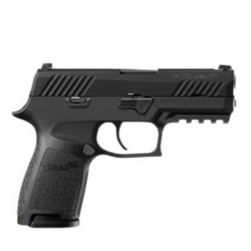 SIG SAUER Sig Sauer P320 Compact 9MM Black Nitron Finish SigLite Sights Pistol, (2) 15rd Magazine - 320C-9-BSS SIG-320C-9-BSS