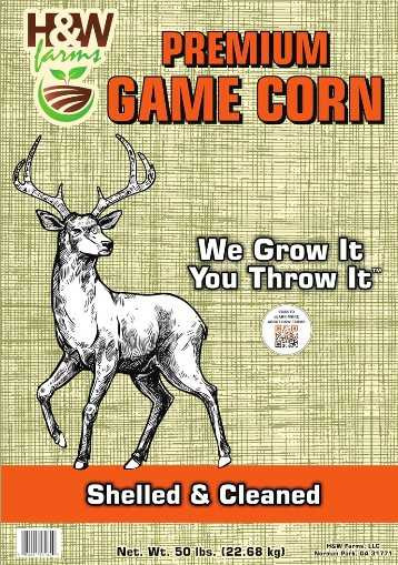 H&W FARMS H&W Farms Premium Game Corn - Shelled and Cleaned - 50lb Bag H&W-PSC1024-2