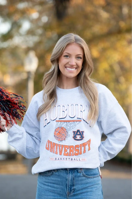 JNJ RETRO AUBURN BASKETBALL SWEATSHIRT RETRO AUBURN BASKETBALL SWEATSHIRT