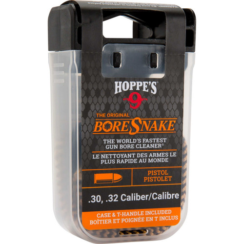 HOPPES HOPPES BORESNAKE .30/.32CAL PISTOL LENGTH CLEANING ROPE AND BRUSH HOPPES-24001D