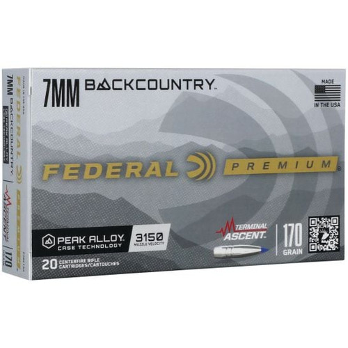 FEDERAL PREMIUM TERMINAL ASCENT 7MM BACKCOUNTRY 170GR 20RD