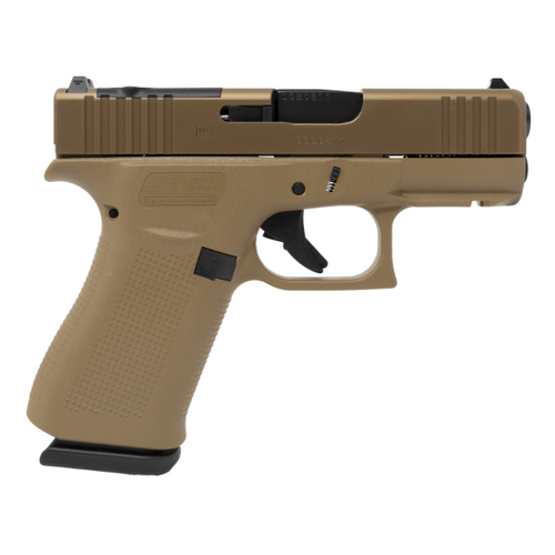 GLOCK 43X MOS 9MM PISTOL SEMI-AUTO 3.4IN COYOTE MOS 2-10RD
