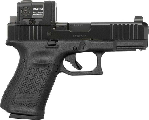 GLOCK GLOCK 19 Gen 5 MOS 4" 9mm (2)15rd Pistol, Black w/ Aimpoint ACRO P2 - UA195S303MOS7A1 GLOCK-UA195S303MOS7A1