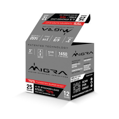 MIGRA TSS 12GA 3IN 4-9 STEEL/TUNGSTEN 25RD