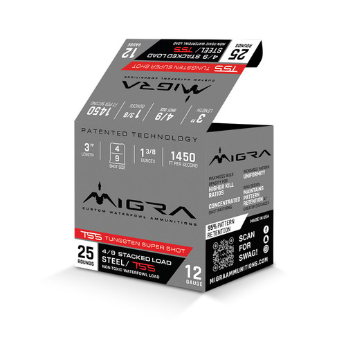 MIGRA TSS 12GA 3IN 4-9 STEEL/TUNGSTEN 250RD