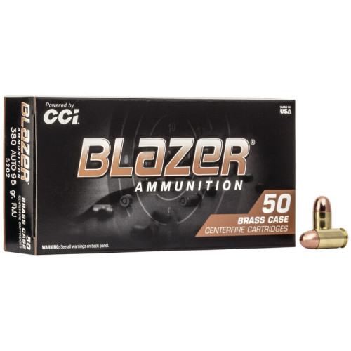 CCI BLAZER 380ACP 95GR FMJ 1000RD